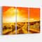 Designart - Scenic Sunset Road in Italy - Large Landscape Canvas Art